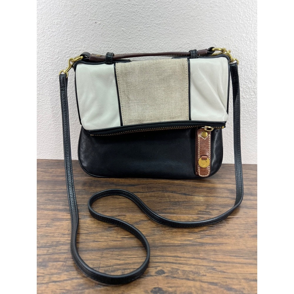 Jane Mayle X Club Monaco Soft Leather Flap Zip Crossbody Bag